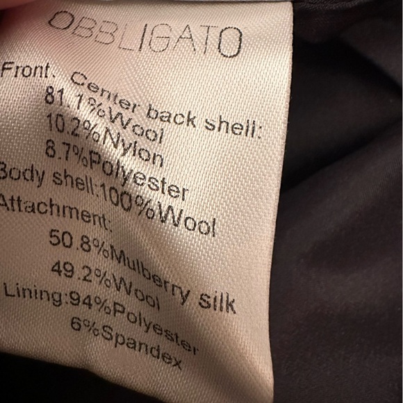 Obbligato  wool blended Dress size 175/88A -2 - Picture 6 of 12